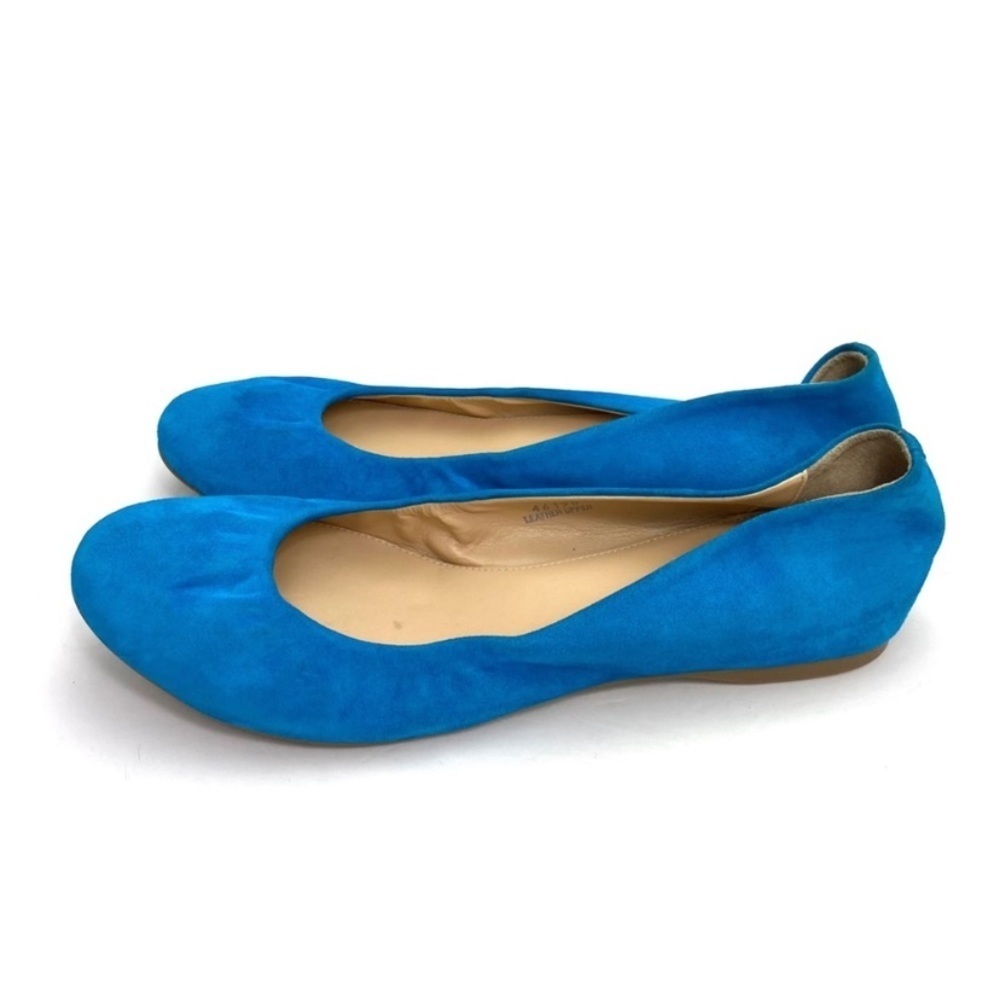 J.CREW Suede Round toe Ballet Flats in Beach Blue Size 9.5 #46198 - Picture 7 of 10